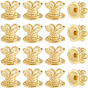 Beebeecraft 20Pcs Brass Lotus Beads KK-BBC0015-59-1