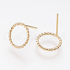 Long-Lasting Plated Brass Stud Earrings X-KK-K227-058G-NF-2