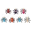 Halloween Theme Dyed Synthetic Turquoise & Glass Seed Beads Pendants PALLOY-MZ00774-1