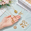 6Pcs Crystal Cage Holder Necklace NJEW-AB00036-3