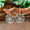 Bohemian Style Alloy Acrylic Dangle Earrings WGAEF55-03-1