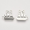 Tibetan Style Alloy Pendants X-TIBEP-T009-12AS-RS-2