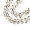 Electroplate Transparent Glass Beads Strands EGLA-N002-16-A02-3