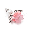 Glass Seed Beaded Angel Pendants PALLOY-MZ00714-03-3