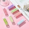 80G 8 Colors Baking Paint Glass Seed Beads SEED-YW0002-47-3