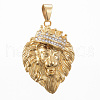 304 Stainless Steel Big Pendants STAS-H419-09G-1