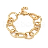 304 Stainless Steel Oval Link Chain Bracelets for Women BJEW-C104-01B-G-2