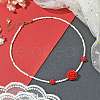 2Pcs 2 Colors Glass Seed Beaded Necklace Sets NJEW-MZ00053-4
