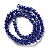 Opaque Solid Color Electroplate Glass Beads Strands GLAA-F029-P4mm-C10-2