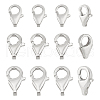   12Pcs 3 Styles 925 Sterling Silver Lobster Claw Clasps STER-PH0002-87-1