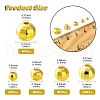 150Pcs 5 Style Brass Round Beads KK-CJ0002-10-2