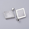 Natural Quartz Crystal Pendants G-E442-02W-2
