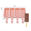 Food Grade DIY Rectangle Ice-cream Silicone Molds DIY-D062-03C-6