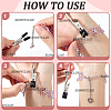 SUNNYCLUE 2Pcs Iron and PVC and Acrylic Alligator Memo Clips FIND-SC0011-26A-3