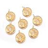 Brass Micro Pave Cubic Zirconia Pendants KK-O118-07MG-2