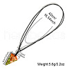 Fashionable Dyed Natural Imperial Jasper Inverted Triangle Pendant Necklaces AW6314-4