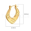 European and American Fashion Geometric Square Stainless Steel Hoop Earrings PW-WGF982E-01-2
