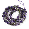 Dyed Natural White Jade Beads Strands G-T139-8mm-45D-3
