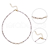 4Pcs 4 Colors Glass Beaded Necklaces Sets NJEW-SZ0001-39-4