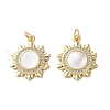 Brass Micro Pave Cubic Zirconia Pendants KK-U070-19G-1