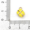 Alloy Enamel Charms PALLOY-R158-05G-04-3