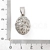 Alloy Bead Cage Pendants FIND-M012-01O-P-3