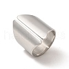 Non-Tarnish 304 Stainless Steel Wide Open Cuff Ring for Men Women RJEW-P081-03P-1