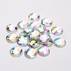 Imitation Taiwan Acrylic Rhinestone Flat Back Cabochons GACR-D002-18mm-17-1