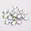 Imitation Taiwan Acrylic Rhinestone Flat Back Cabochons GACR-D002-18mm-17-1