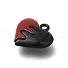 Red and Black Double Screen Alloy Pendants FIND-Z067-01B-07-2