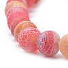 Natural Weathered Agate Beads Strands G-S259-05-8mm-4