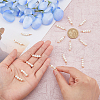 16Pcs Natural Cultured Freshwater Pearl Copper Wire Pendants PALLOY-FH00010-3