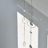 Brass Moon Hanging Ornaments HJEW-JM02855-3