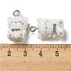 Flocky Resin Pendants RESI-D012-01A-3