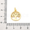 Brass Micro Pave Cubic Zirconia Pendants KK-D325-57G-01-3