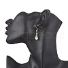 Round Natural Malaysia Jade & Cat Eye Beaded Necklace & Bracelet & Dangle Earring Sets SJEW-JS01334-4