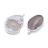 Natural Agate Pendants G-K416-05-2