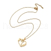 PVD Vacuum Plating 201 Stainless Steel Pendant Necklaces NJEW-R267-02T-G-2