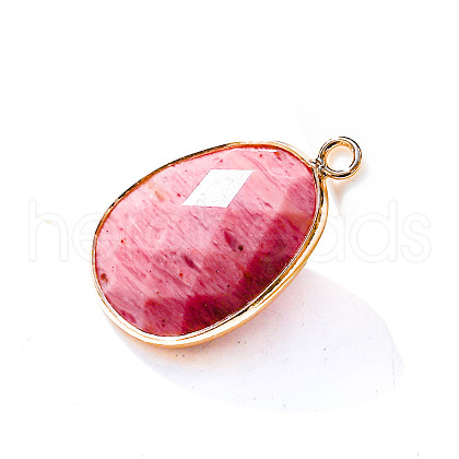 Natural Rhodonite Pendants PW-WG32281-09-1