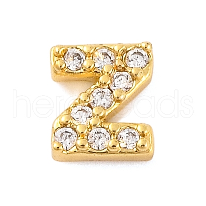 Rack Plating Brass Micro Pave Cubic Zirconia Cabochons KK-F874-04G-Z-1