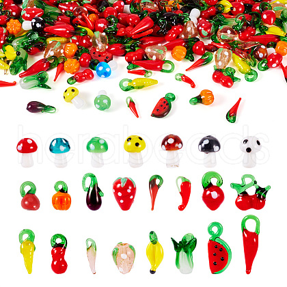 Handmade Lampwork Beads and Pendants LAMP-TA0002-03-1