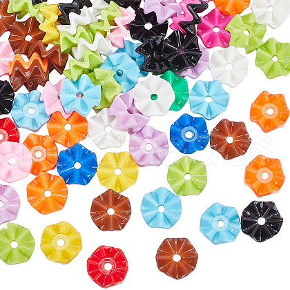 SUNNYCLUE 100Pcs Opaque Acrylic Beads MACR-SC0001-63-1