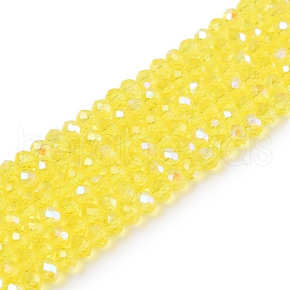 Electroplate Glass Beads Strands EGLA-A044-T2mm-L29-1