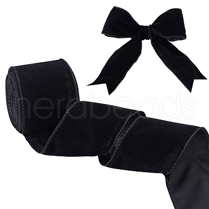 Single Face Velvet Ribbons SRIB-WH0011-170-1