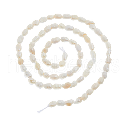 FIBLOOM 1 Strands Natural Cultured Freshwater Pearl Beads Strands PEAR-FI0001-11-1