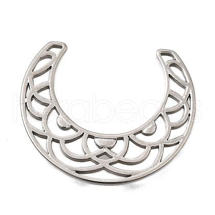 304 Stainless Steel Filigree Joiners STAS-Q362-03A-P-1