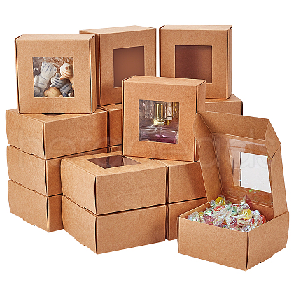 Paper Candy Storage Box CON-WH0084-95A-1