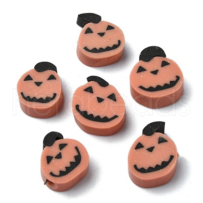 Halloween Theme Handmade Polymer Clay Beads CLAY-M005-08-1