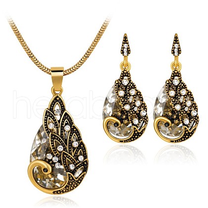Alloy Rhinestone Jewelry Sets FS-WG746AE-04-1