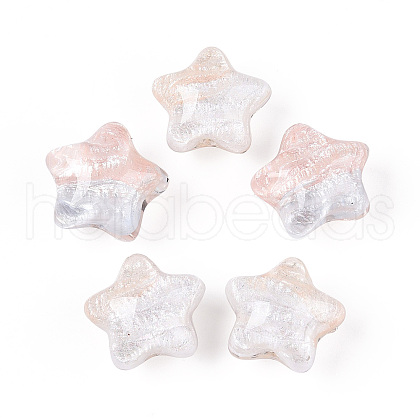 Transparent Resin Enamel Beads RESI-N043-01A-1